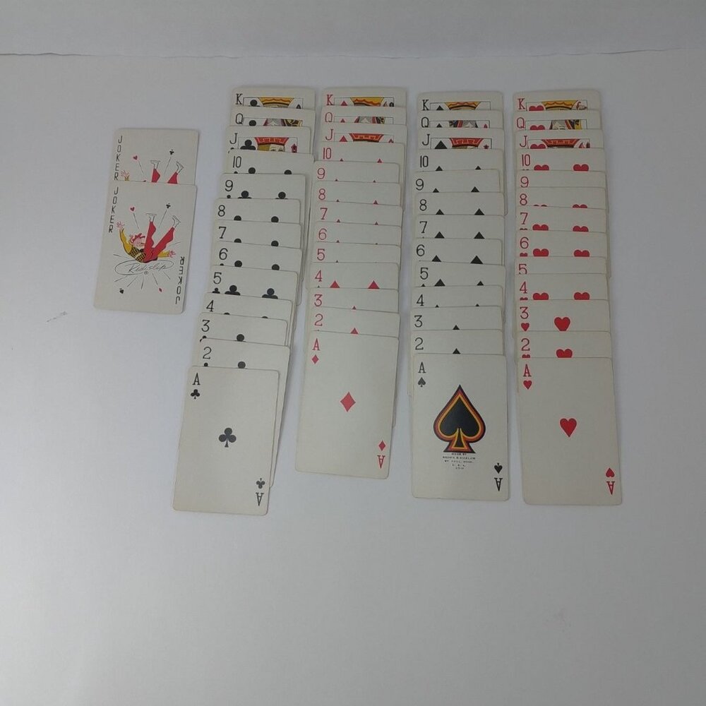 Brown & Bigelow Wood's Chocolate Shop Deck Of Playing Cards Vintage - Picture 3 of 9